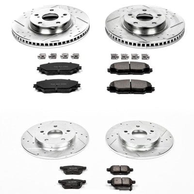 Power Stop 09-10 Pontiac Vibe Front & Rear Z23 Evolution Sport Brake Kit
