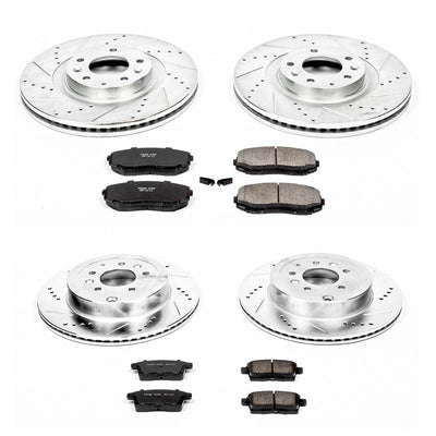 Power Stop 07-15 Mazda CX-9 Front & Rear Z23 Evolution Sport Brake Kit