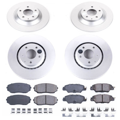 Power Stop 2019 Mazda CX-5 Front & Rear Z17 Evolution Geomet Coated Brake Kit
