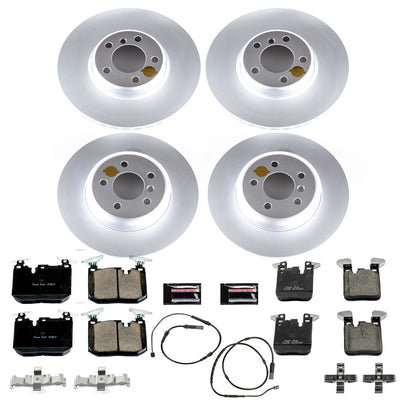 Power Stop 16-18 BMW 320i xDrive Front & Rear Z23 Evolution Sport Coated Brake Kit