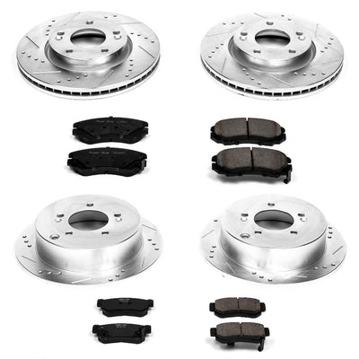Power Stop 05-09 Hyundai Tucson Front & Rear Z23 Evolution Sport Brake Kit