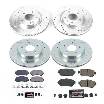 Power Stop 18-19 Nissan Rogue Front & Rear Z23 Evolution Sport Brake Kit