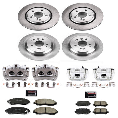 Power Stop 16-19 Honda Pilot Autospecialty Kit w/ Calipers - Front and Rear