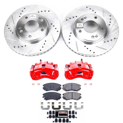Power Stop 05-09 Hyundai Tucson Front Z23 Evolution Sport Brake Kit w/Calipers