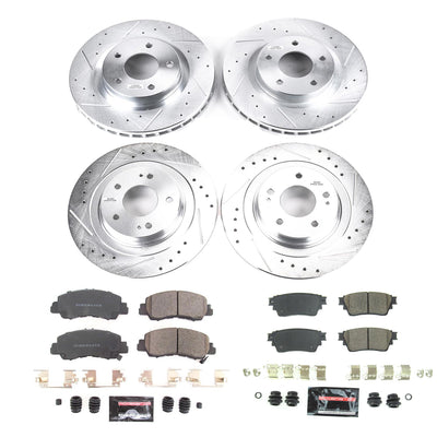 Power Stop 2018 Mitsubishi Eclipse Cross Front & Rear Z23 Evolution Sport Brake Kit