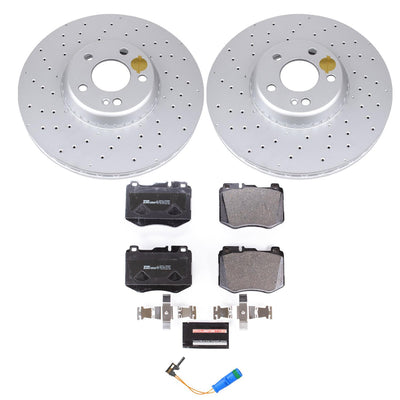 Power Stop 2018 Mercedes-Benz C350e Front Euro-Stop Brake Kit