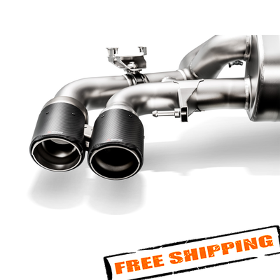 Akrapovic 18+ BMW M5 (F90) Evolution Left Side Tail Pipe Set (Carbon) w/ Red/White Akrapovic Logo