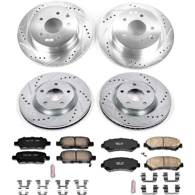 Power Stop 08-14 Nissan Rogue Front & Rear Z23 Evolution Sport Brake Kit