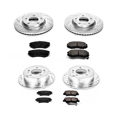 Power Stop 08-10 Hyundai Sonata Front & Rear Z23 Evolution Sport Brake Kit