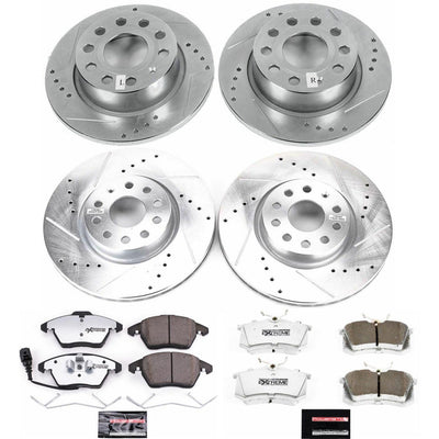 Power Stop 2013 Audi A3 Front & Rear Z26 Street Warrior Brake Kit