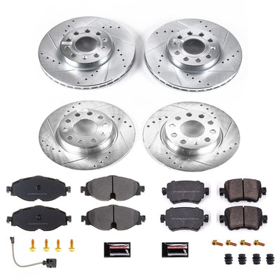 Power Stop 2019 Volkswagen Golf Front & Rear Z23 Evolution Sport Brake Kit