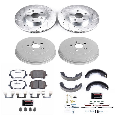 Power Stop 03-08 Pontiac Vibe Front & Rear Z26 Street Warrior Brake Kit