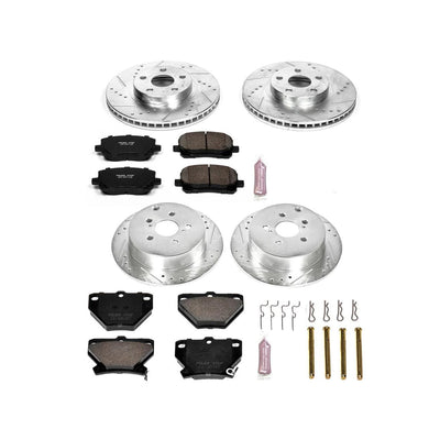 Power Stop 03-06 Pontiac Vibe Front & Rear Z23 Evolution Sport Brake Kit