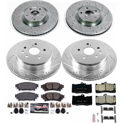 Power Stop 13-19 Lexus GS350 Front & Rear Z23 Evolution Sport Brake Kit