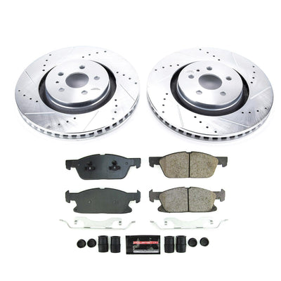 Power Stop 17-20 Lincoln MKZ Front Z23 Evolution Brake Kit
