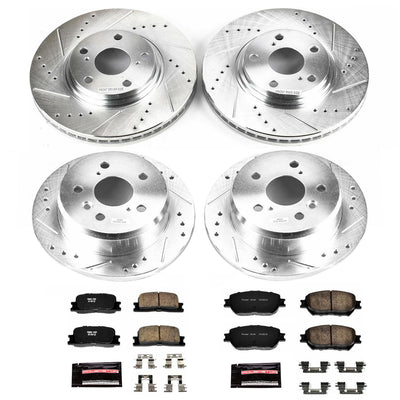 Power Stop 02-04 Toyota Camry Front & Rear Z23 Evolution Sport Brake Kit