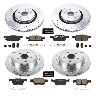 Power Stop 15-19 Ford Edge Front & Rear Z23 Evolution Sport Brake Kit
