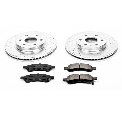 Power Stop 08-17 Buick Enclave Front Z23 Evolution Sport Brake Kit w/Calipers