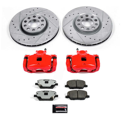 Power Stop 2017 Jeep Compass Front Z36 Truck & Tow Kit w/Calipers