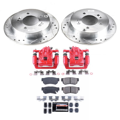 Power Stop 06-08 Hyundai Sonata Rear Z23 Evolution Sport Brake Kit w/Calipers