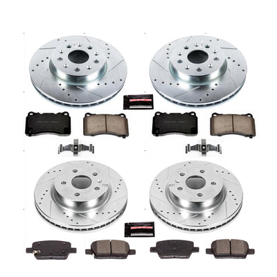 Power Stop 16-19 Chevrolet Camaro Front & Rear Z23 Evolution Sport Brake Kit