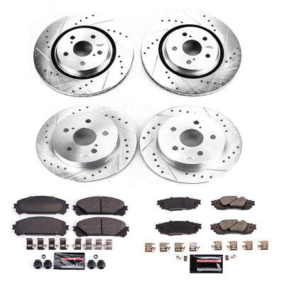 Power Stop 20-21 Toyota Avalon Front & Rear Z23 Evolution Sport Brake Kit