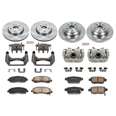 Power Stop 09-14 Acura TL Autospecialty Kit w/ Calipers - Front and Rear