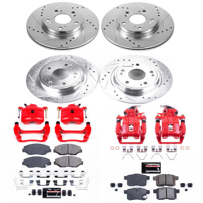Power Stop 13-17 Honda Accord Front & Rear Z23 Evolution Sport Brake Kit w/Calipers