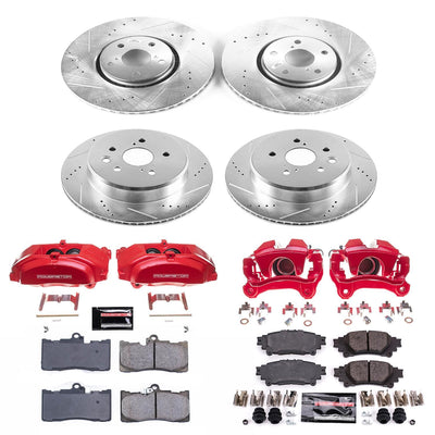Power Stop 14-15 Lexus IS350 Front & Rear Z23 Evolution Sport Brake Kit w/Calipers