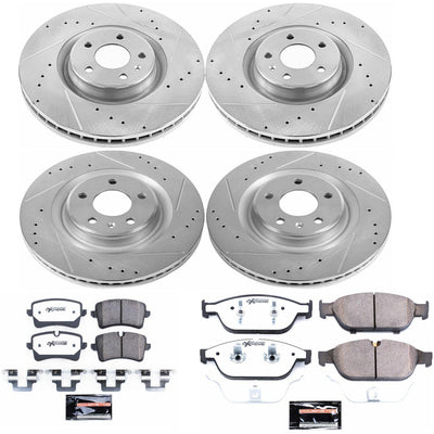 Power Stop 2012 Audi A7 Quattro Front & Rear Z26 Street Warrior Brake Kit