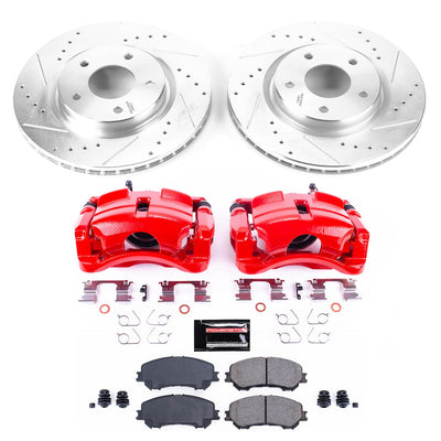 Power Stop 14-19 Nissan Rogue Front Z23 Evolution Sport Brake Kit w/Calipers