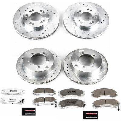 Power Stop 91-96 Dodge Stealth Front & Rear Z26 Street Warrior Brake Kit