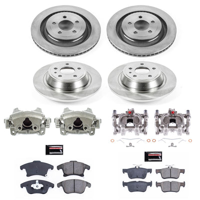 Power Stop 13-16 Ford Fusion Front & Rear Autospecialty Kit w/Cals