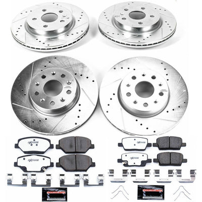 Power Stop 16-19 Chevrolet Camaro Front & Rear Z26 Street Warrior Brake Kit