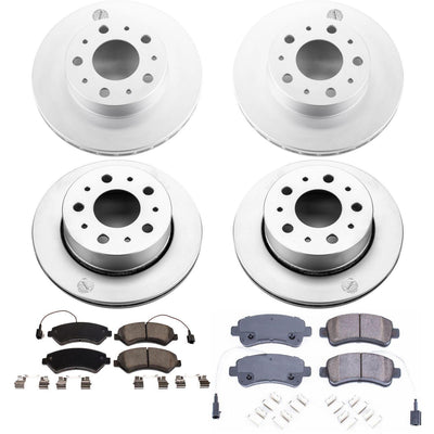 Power Stop 14-15 Ram ProMaster 1500 Front & Rear Z17 Evolution Geomet Coated Brake Kit