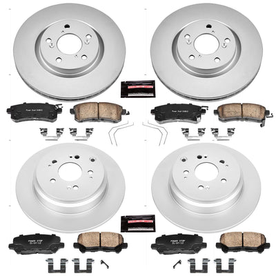 Power Stop 11-14 Honda Odyssey Front & Rear Z17 Evolution Geomet Coated Brake Kit
