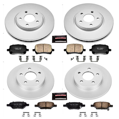 Power Stop 2007 Chevrolet Cobalt Front & Rear Z17 Evolution Geomet Coated Brake Kit