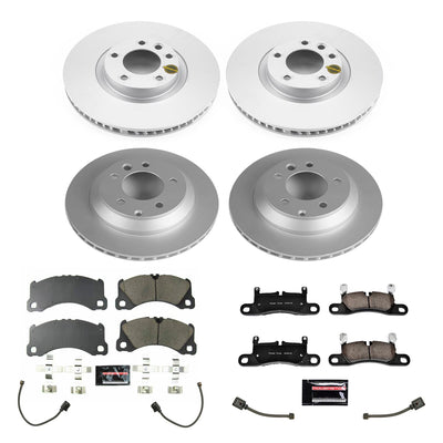 Power Stop 13-18 Porsche Cayenne Front & Rear Z23 Evolution Sport Coated Brake Kit