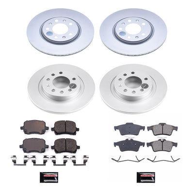 Power Stop 06-09 Pontiac Solstice Front & Rear Z17 Evolution Geomet Coated Brake Kit
