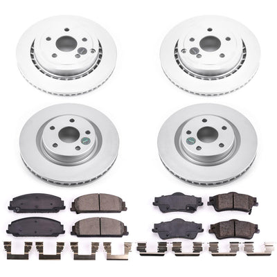 Power Stop 08-09 Pontiac G8 Front & Rear Z17 Evolution Geomet Coated Brake Kit