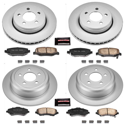 Power Stop 07-11 Dodge Nitro Front & Rear Z17 Evolution Geomet Coated Brake Kit