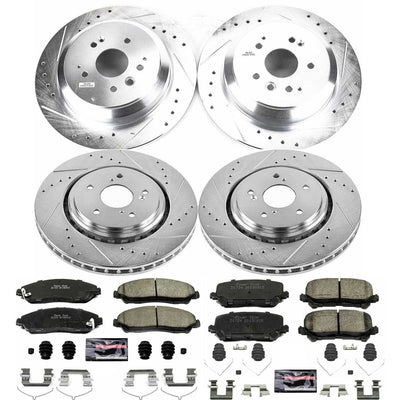 Power Stop 14-16 Acura MDX Front & Rear Z23 Evolution Sport Brake Kit