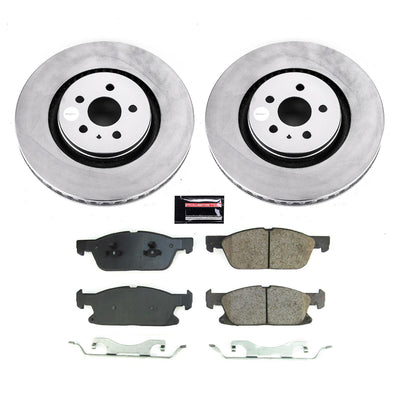 Power Stop 17-20 Lincoln MKZ Front Z17 Coated Brake Kit