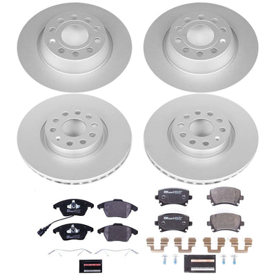 Power Stop 2013 Audi A3 Front & Rear Euro-Stop Brake Kit