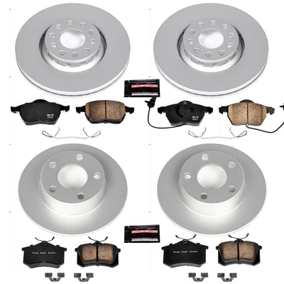 Power Stop 99-04 Audi A6 Quattro Front & Rear Z23 Evolution Sport Coated Brake Kit