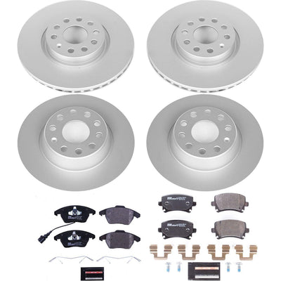 Power Stop 06-09 Audi A3 Front & Rear Euro-Stop Brake Kit