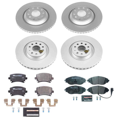 Power Stop 13-16 Volkswagen CC Front & Rear Euro-Stop Brake Kit