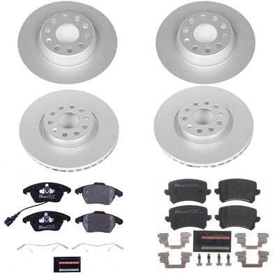 Power Stop 2009 Volkswagen Passat Front & Rear Euro-Stop Brake Kit