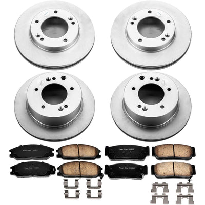 Power Stop 03-06 Kia Sorento Front & Rear Z17 Evolution Geomet Coated Brake Kit