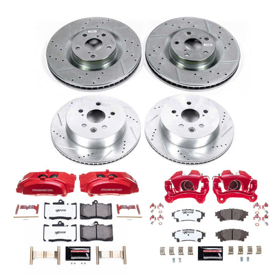 Power Stop 14-15 Lexus IS350 Front and Rear Z26 Street Kit w/Cals